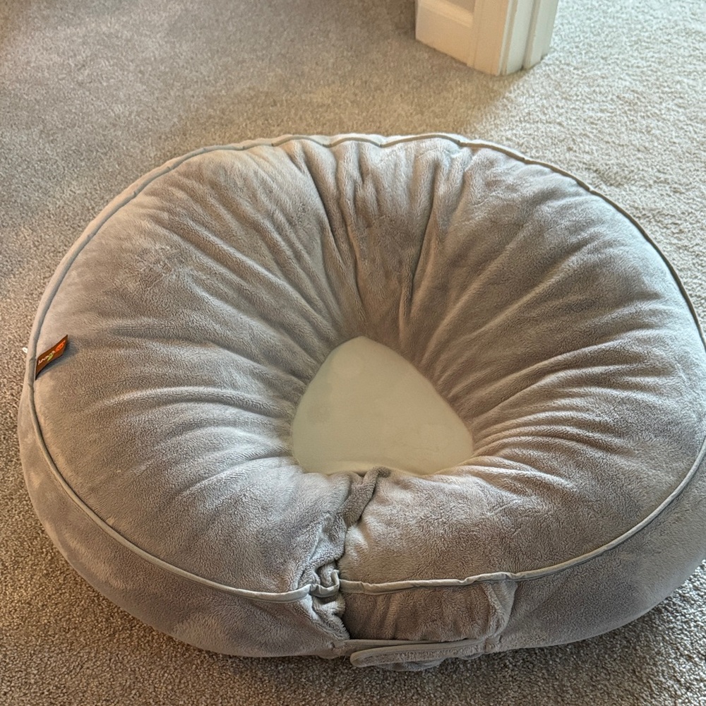 Leachco Soft Gray Baby Pillow
